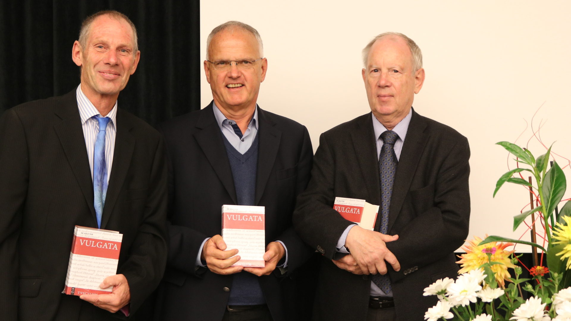 Die drei Herausgeber von links nach rechts: Andreas Beriger, Michael Fieger und Widu-Wolfgang Ehlers