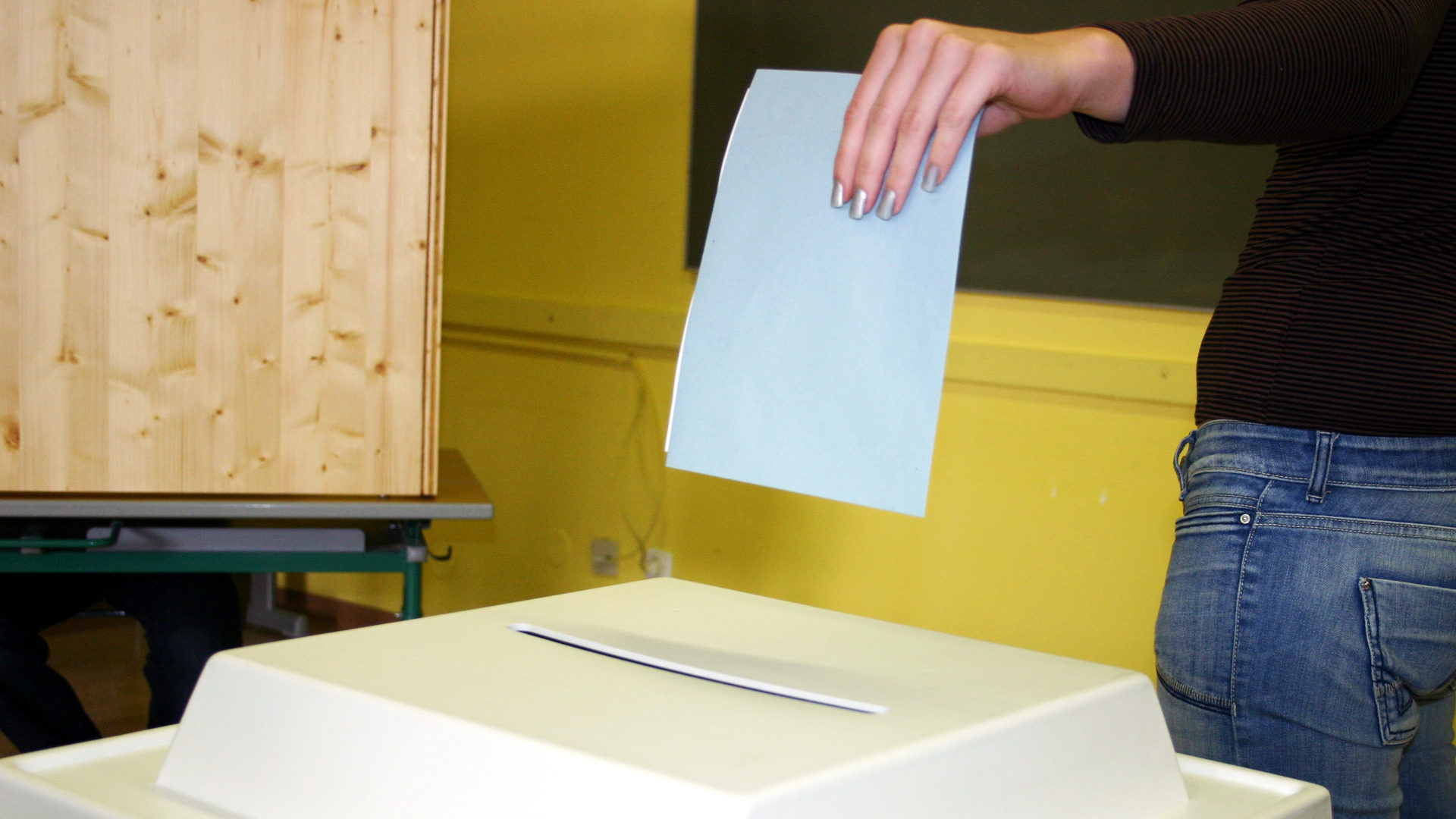 Wahl an de Urne
