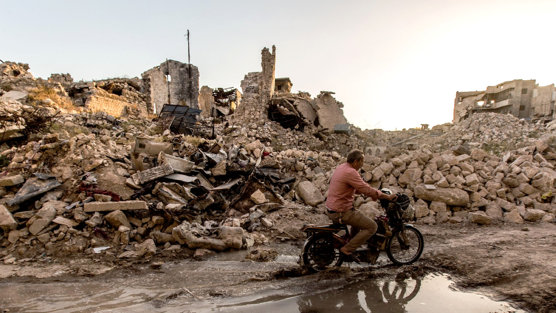 Syrische Stadt Aleppo, vom Krieg zerstört.