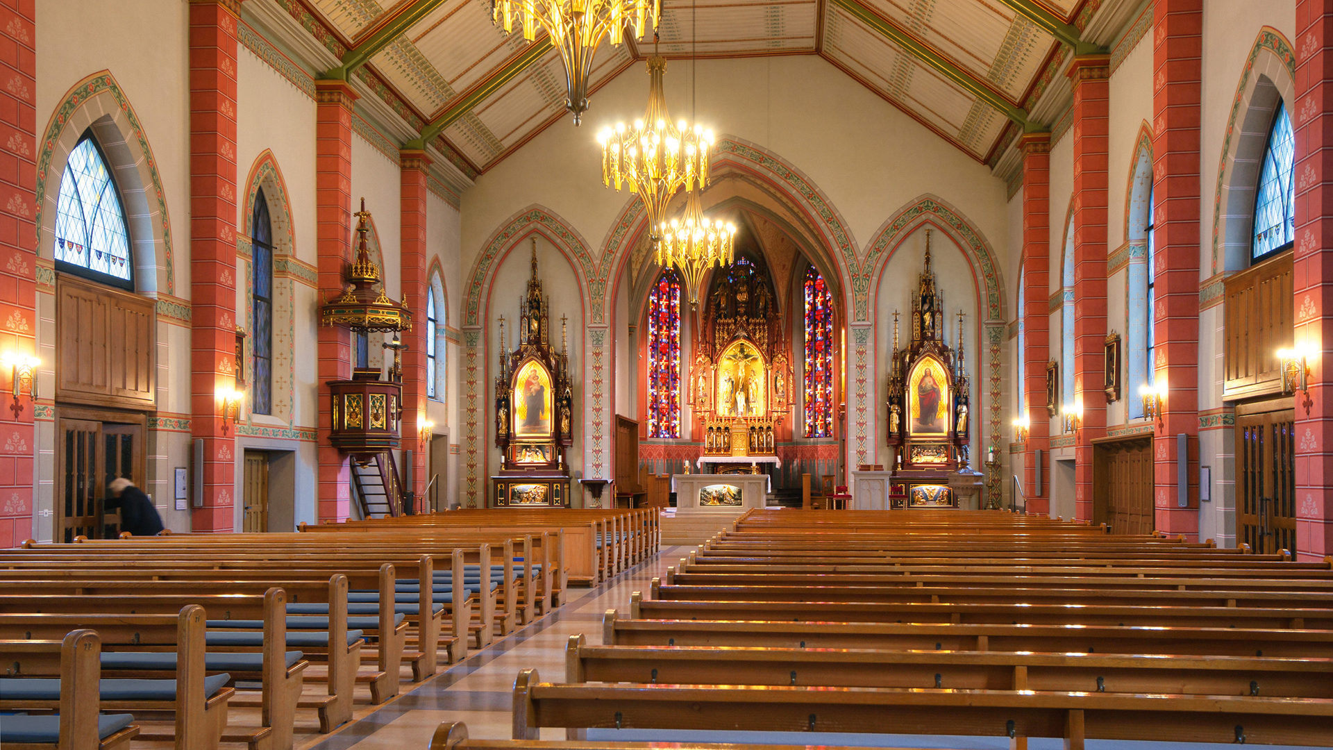 Die katholische Kirche "St. Peter und Paul" in Zürich.