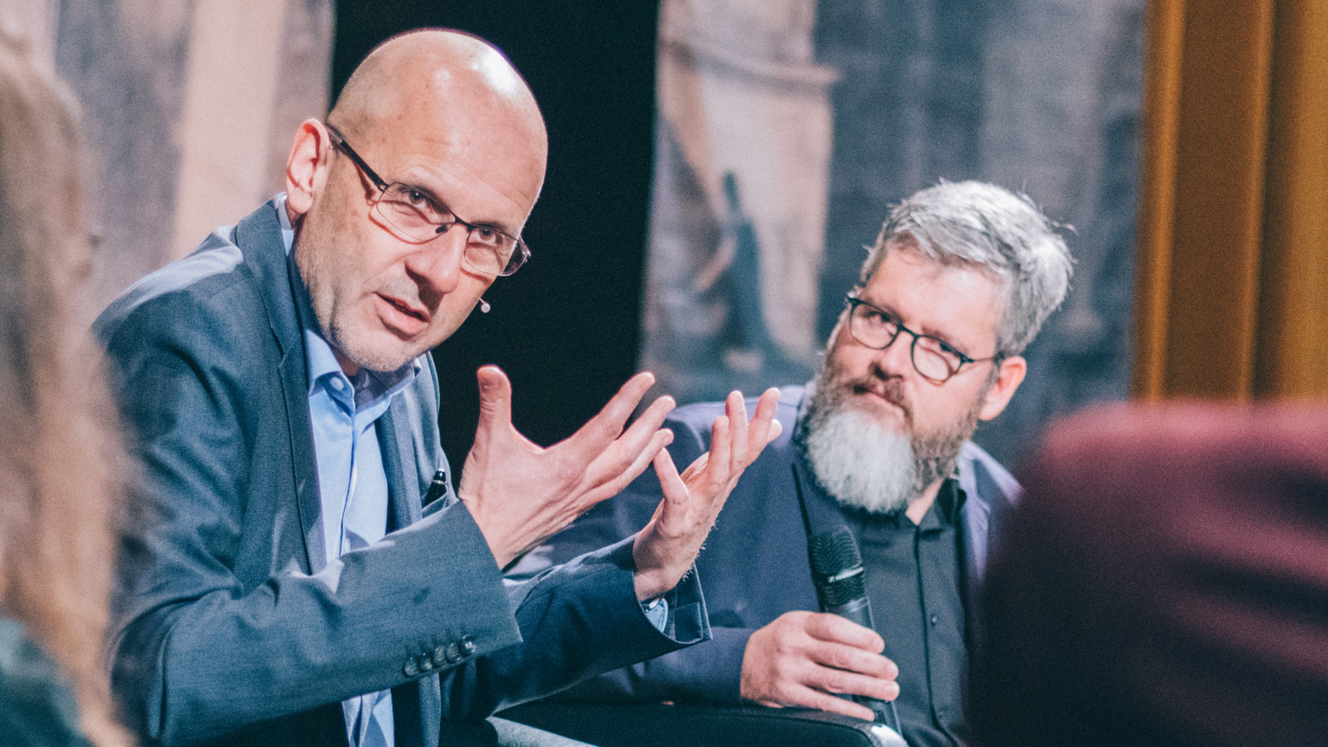 Daniel Kosch (links) auf dem Podium zum "Mission Manifest"