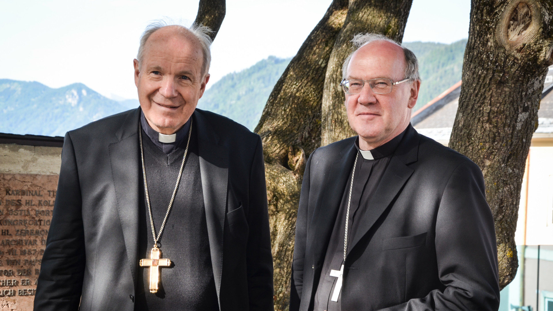 Kardinal Christoph Schönborn mit dem beschuldigten Alois Schwarz, Juni 2018