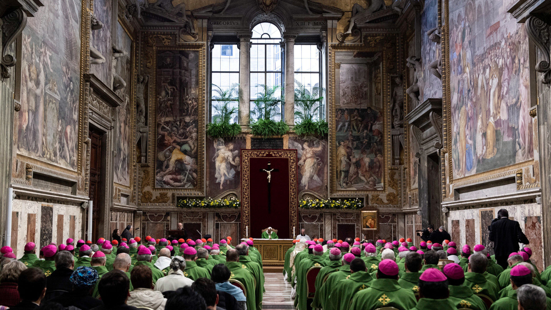 Messe zum Abschluss des Anti-Missbrauchsgipfels mit Papst Franziskus im Sala Regia