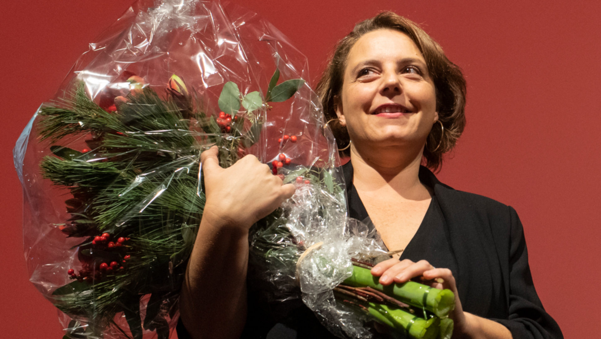 Ada Marra nach ihrer Wahl zur Vize-Praesidentin der SP Schweiz, Dezember 2018