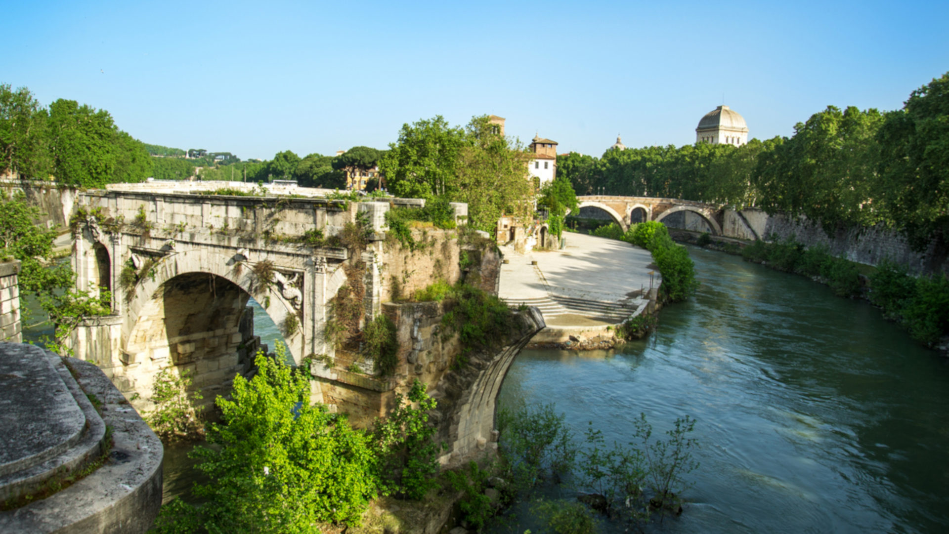 Der "Ponte Rotto" - die älteste Steinbrücke von Rom