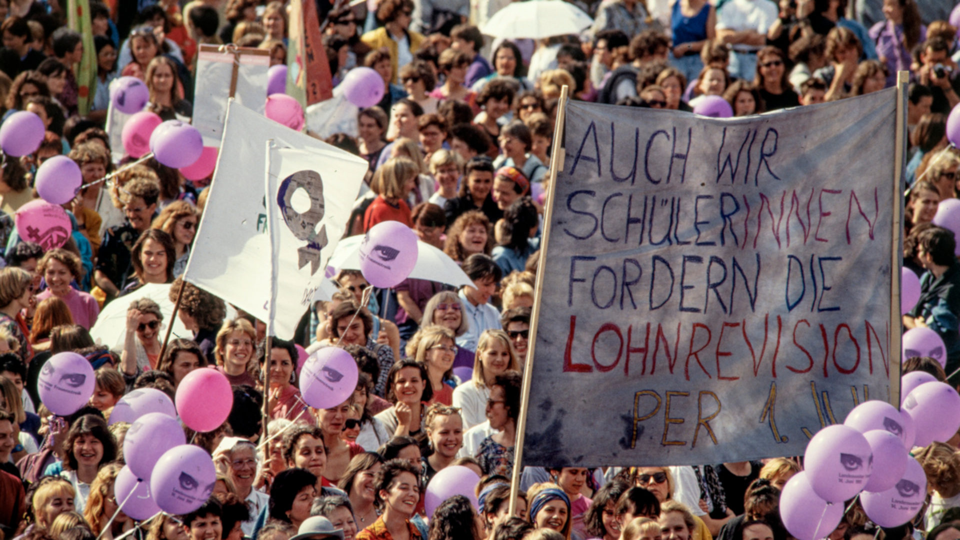 Demo am Frauenstreiktag vom14. Juni 1991