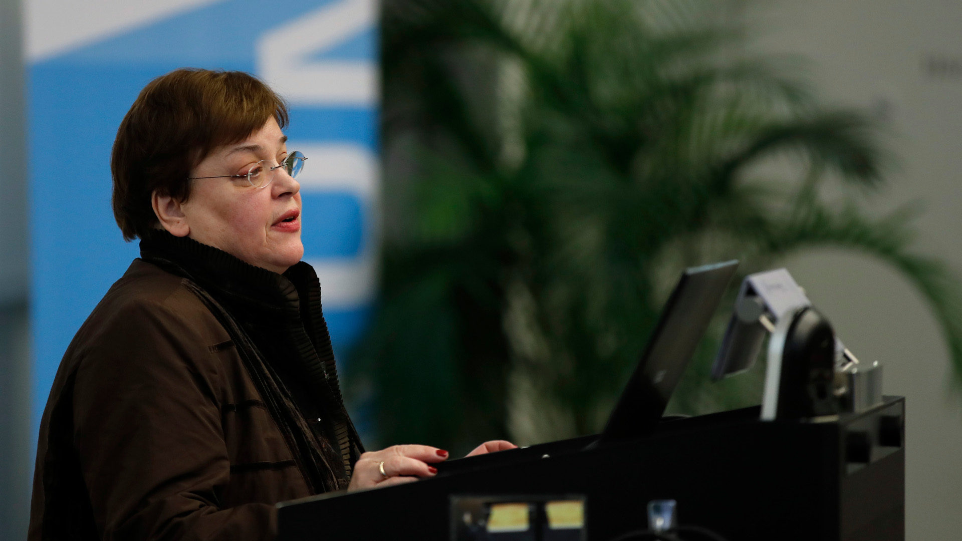 Angela Berlis 2019 an einer Tagung in Bern