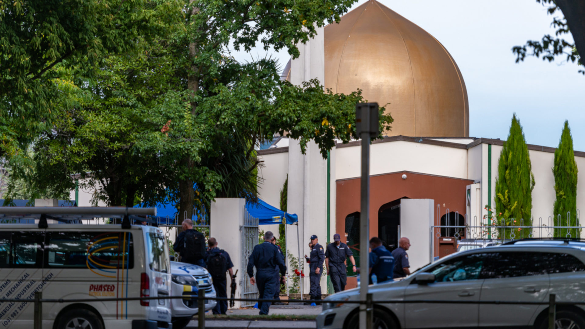 Angegriffene Masjid Al Noor Moschee in Christchurch