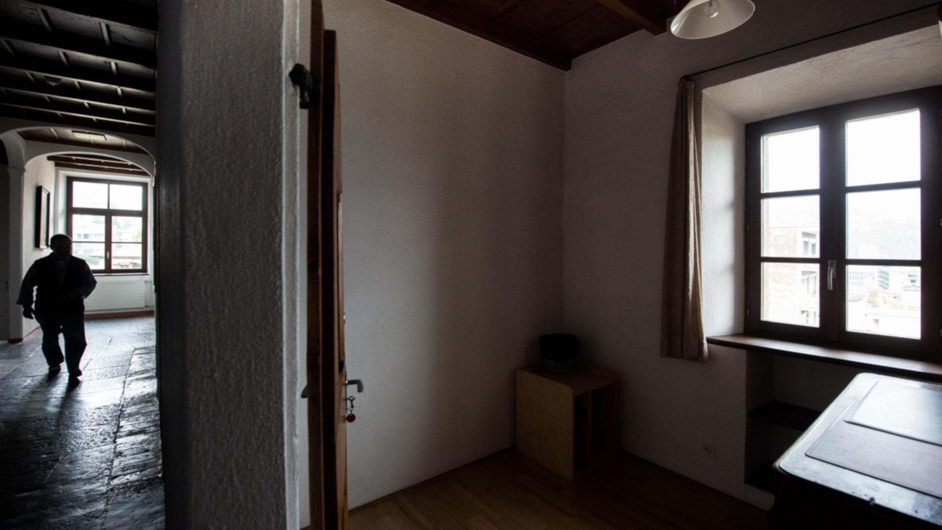 Mönchszelle in ehemaligem Kapuzinerkloster in Lugano.