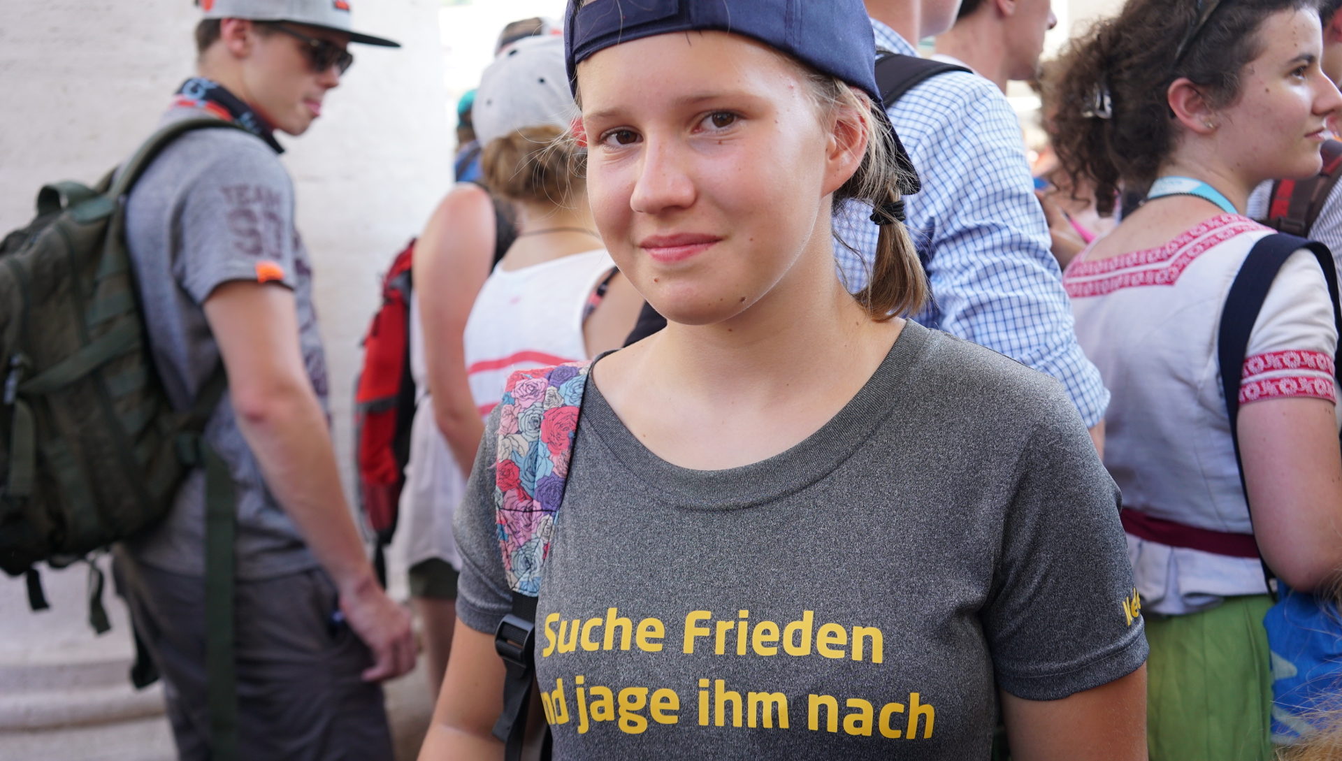 Teilnehmerin der Ministrantenwallfahrt nach Rom, 2018