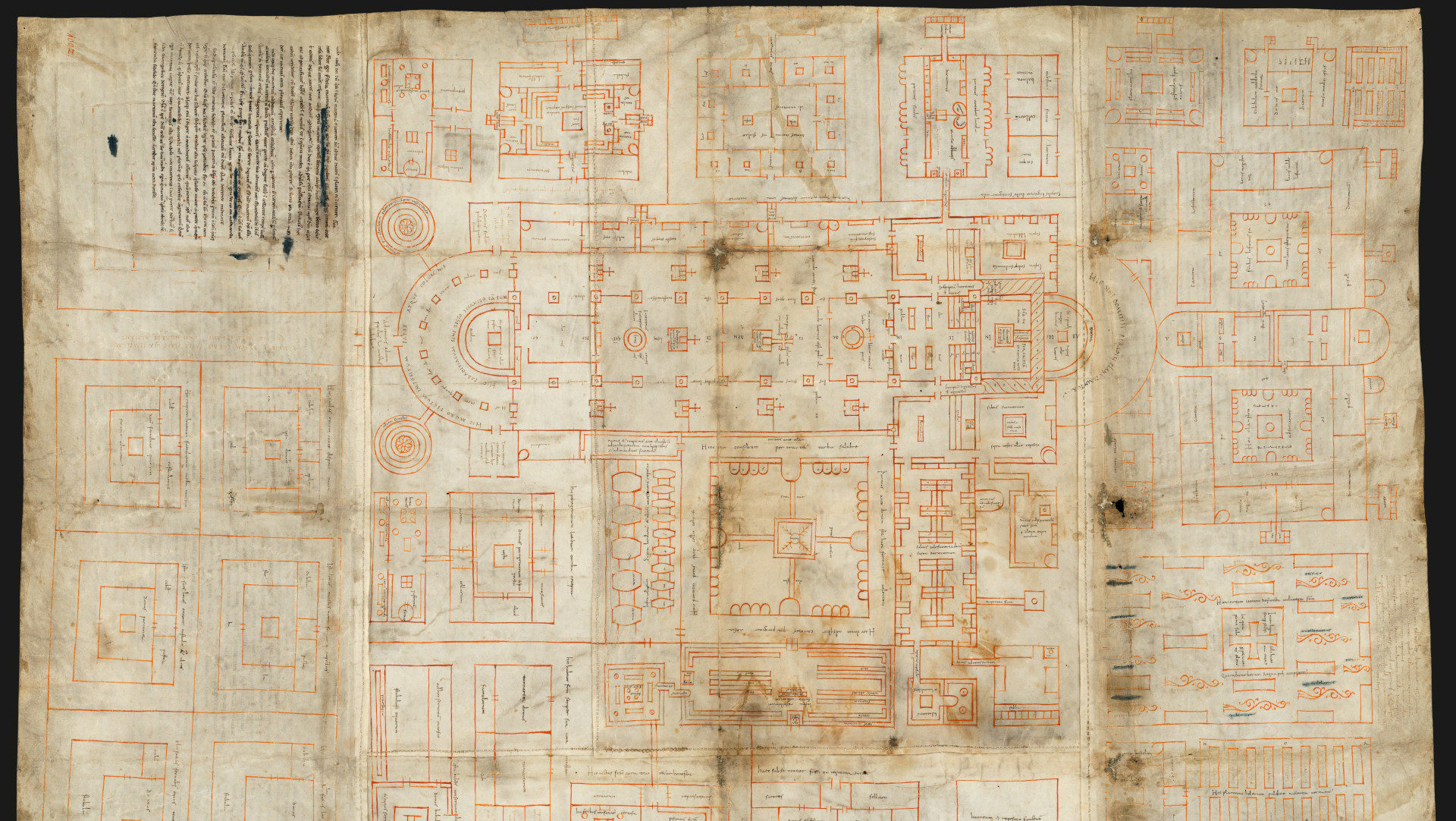 Der berühmte St. Galler Klosterplan von 825