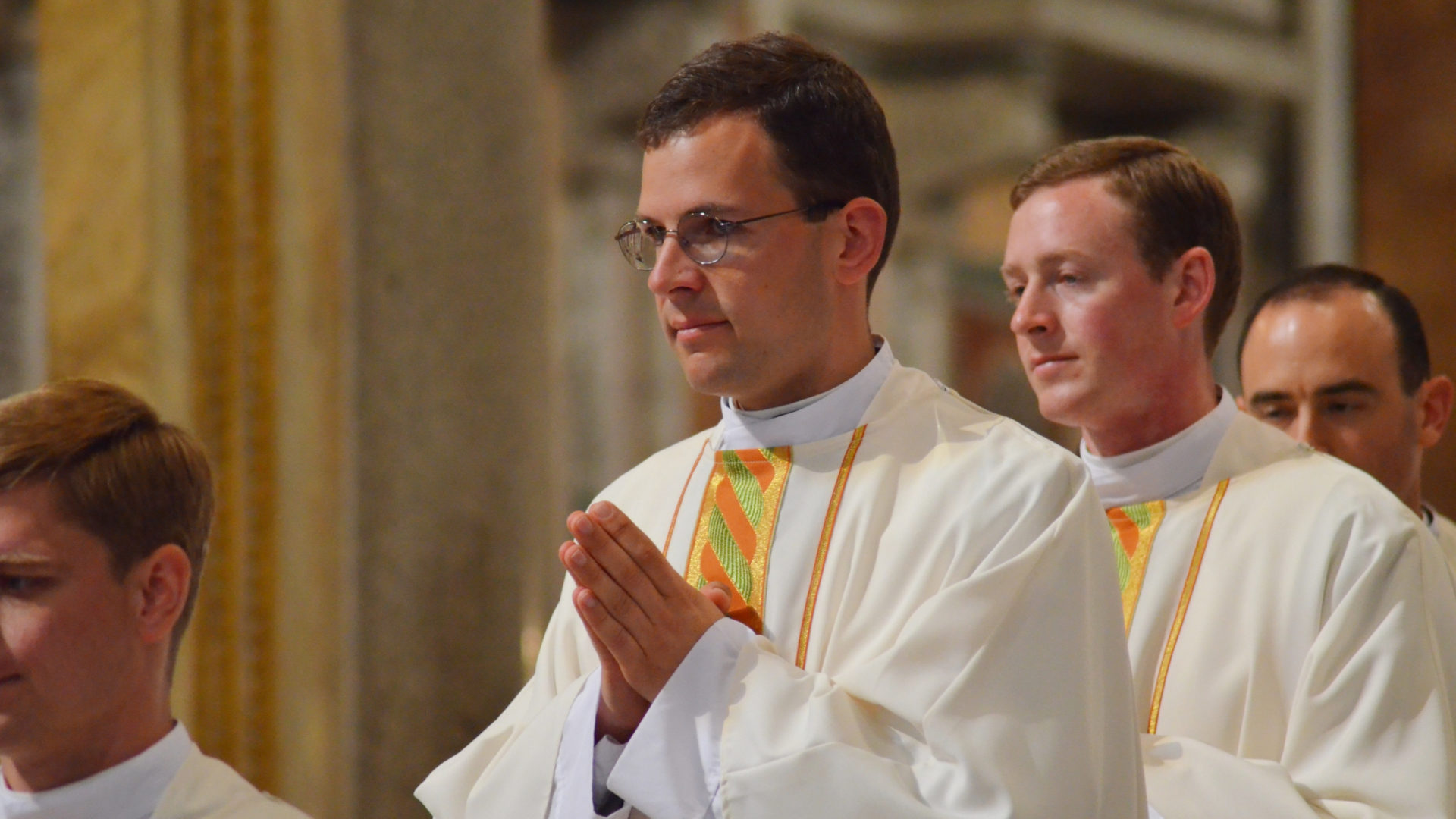 Angehender Priester der Legionäre Christi bei seiner Weihe