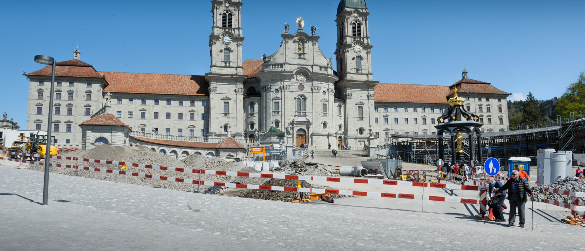 Grossbaustelle: Seit Jahren läuft die Sanierung des Klosterplatzes.