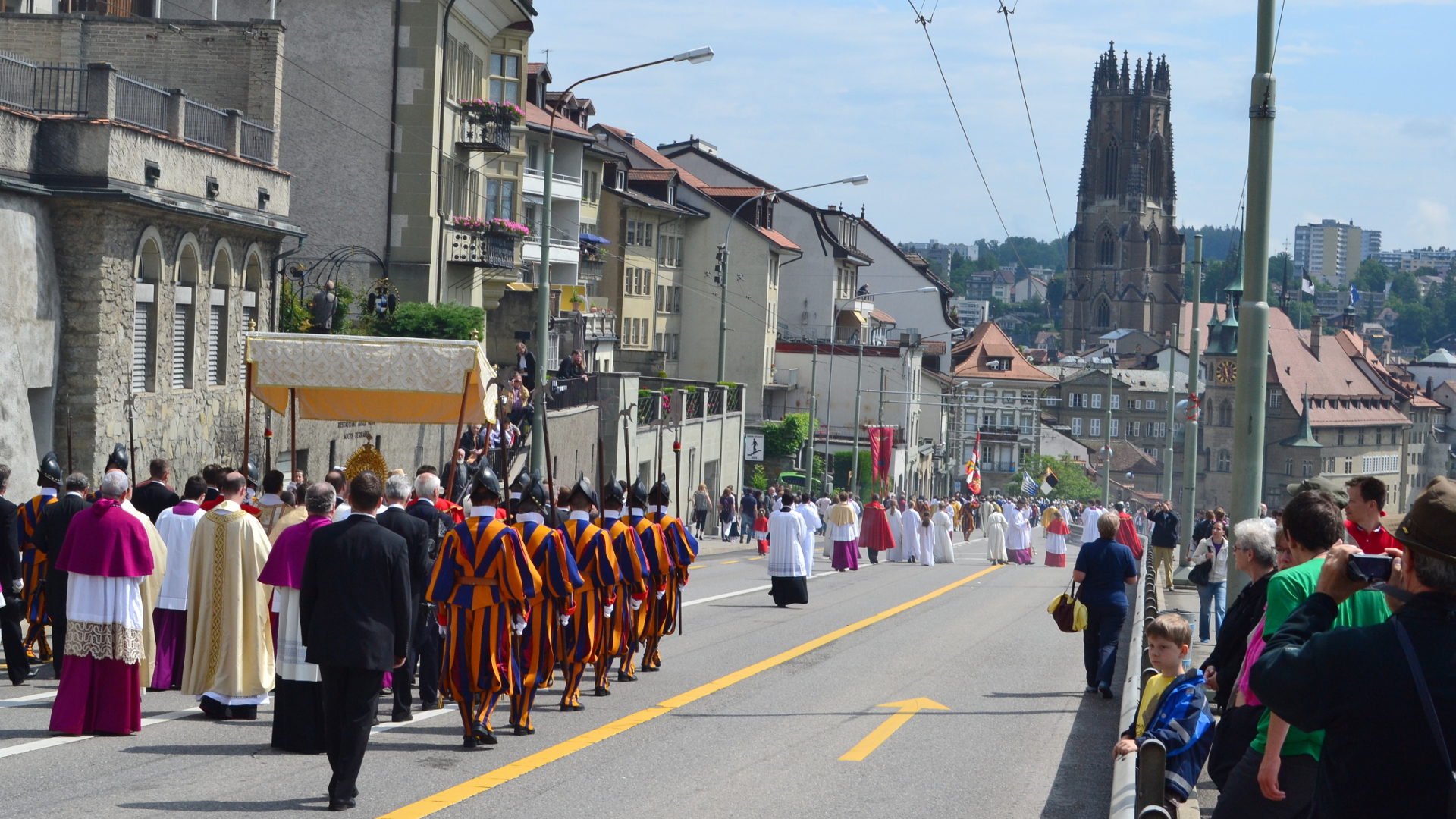 Fronleichnams-Prozession in Freiburg