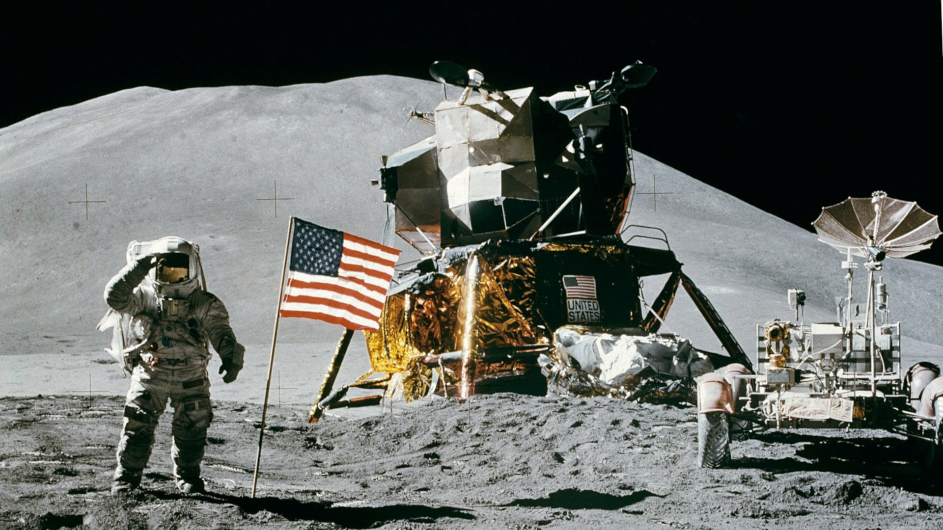 Die Amerikaner auf dem Mond