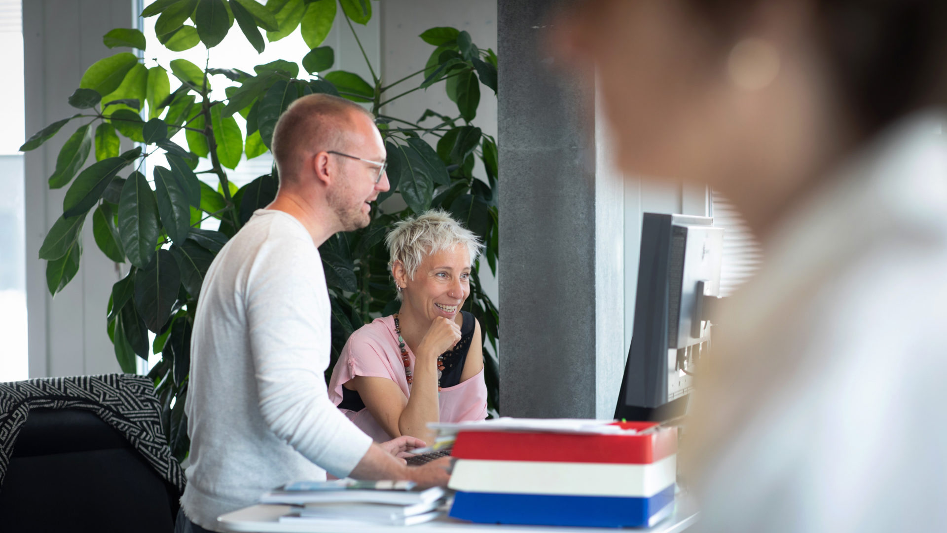 Norman Zöllner und Natalie Fritz gemeinsam am Werk | © Christoph Wider