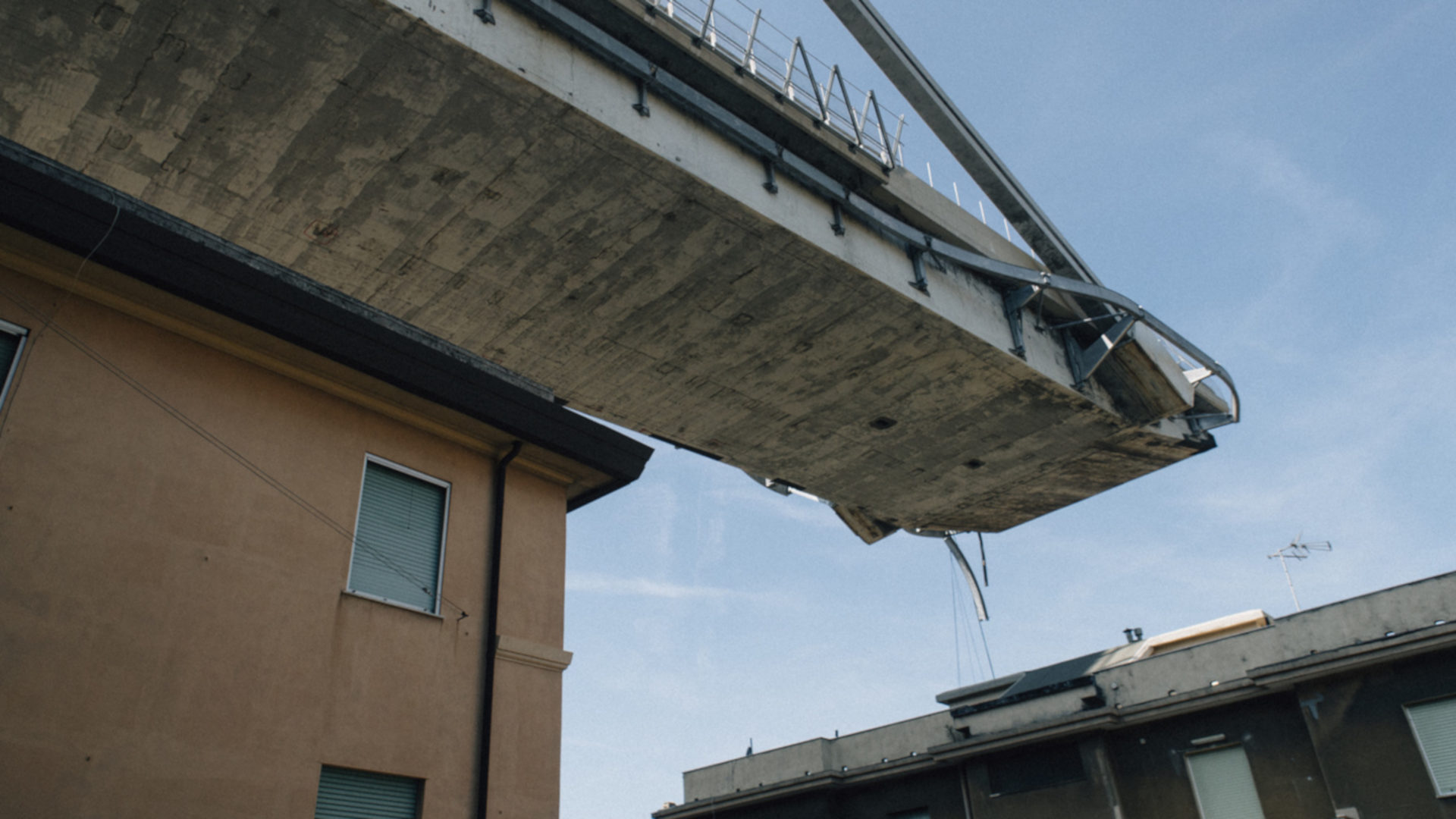 Die eingestürzte Morandi-Brücke in Genua