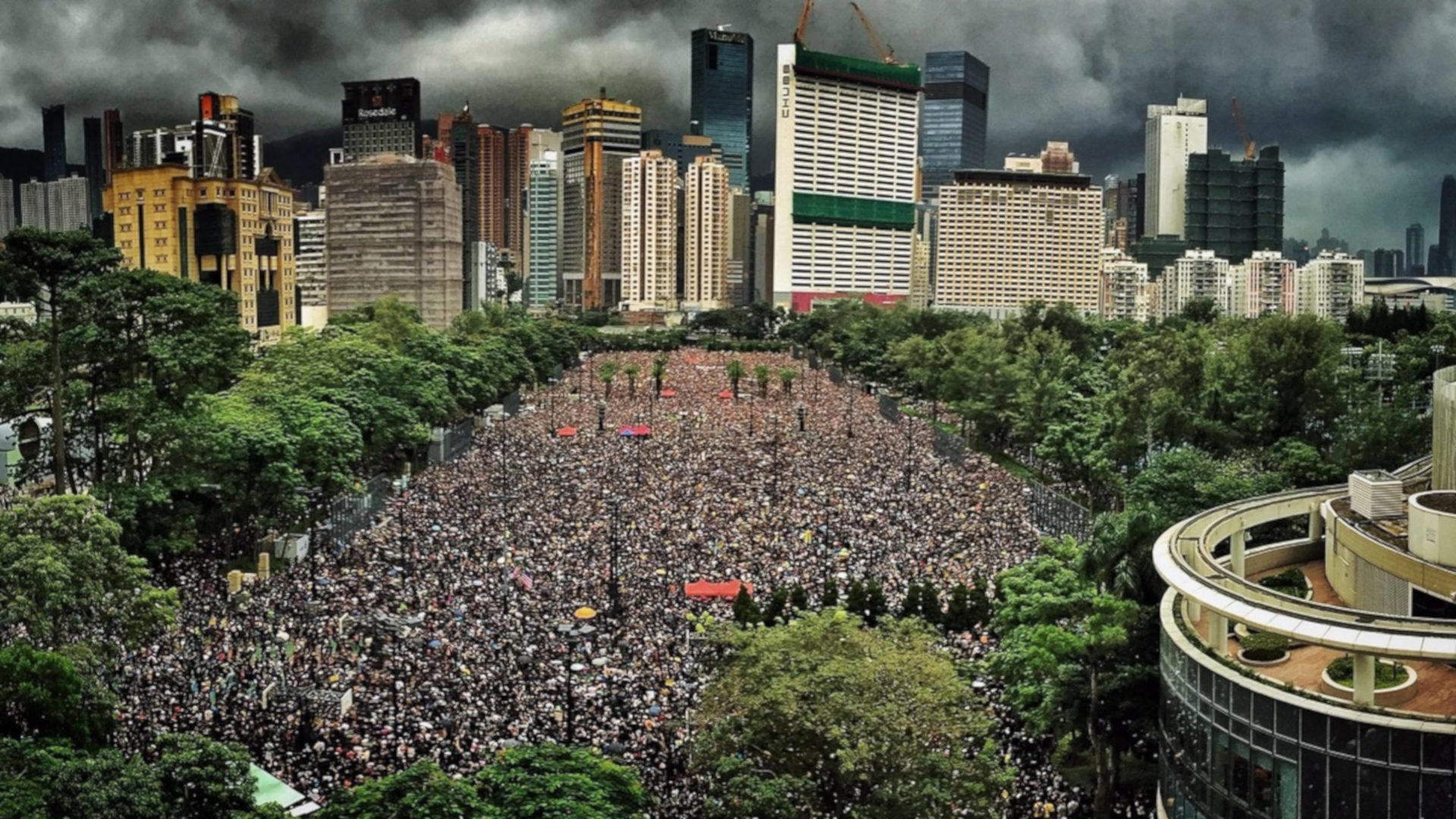 Proteste vom 18. August 2019 in Honkong