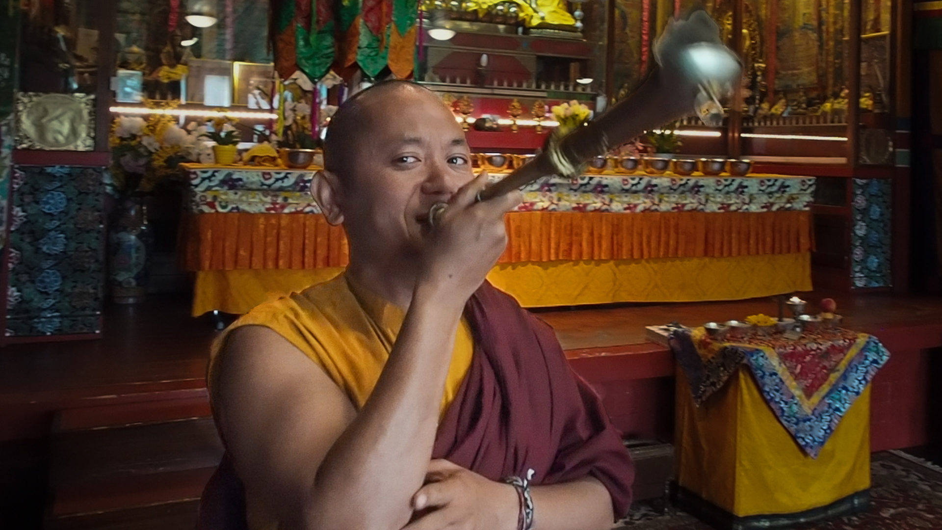 Pema Wangyal, Mönch im Tibetinstitut in Rikon im Tösstal
