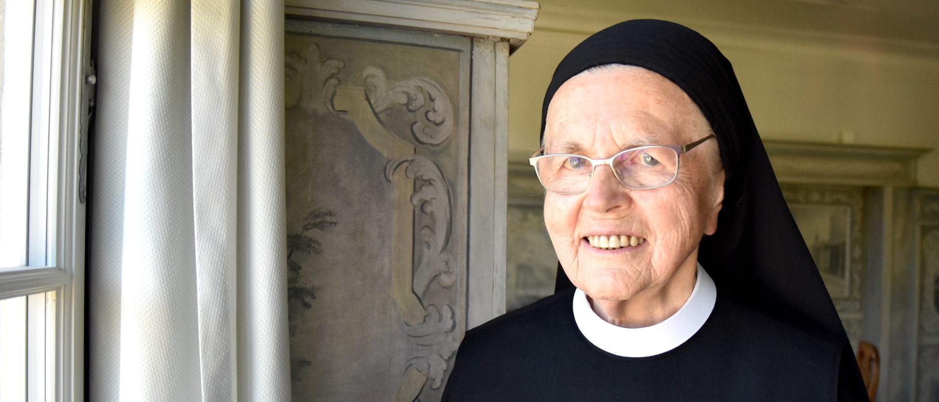 Schwester Fidelis Schmid im Kloster Fahr
