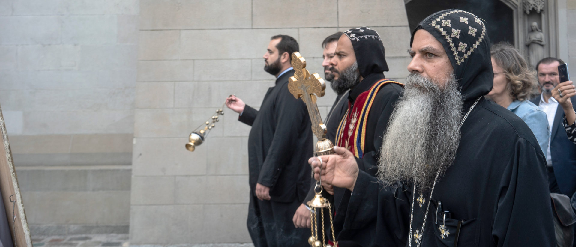 Orthodoxe Prozession in der Zürcher Altstadt