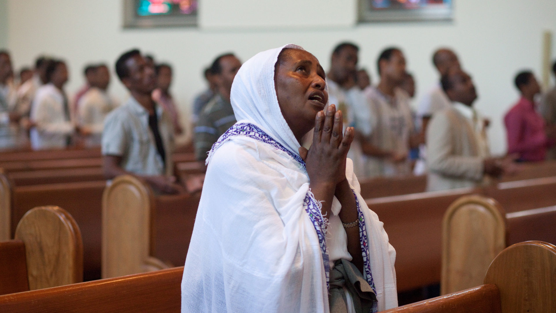 Gottesdienst in der eritreisch-orthodoxen Gemeinde