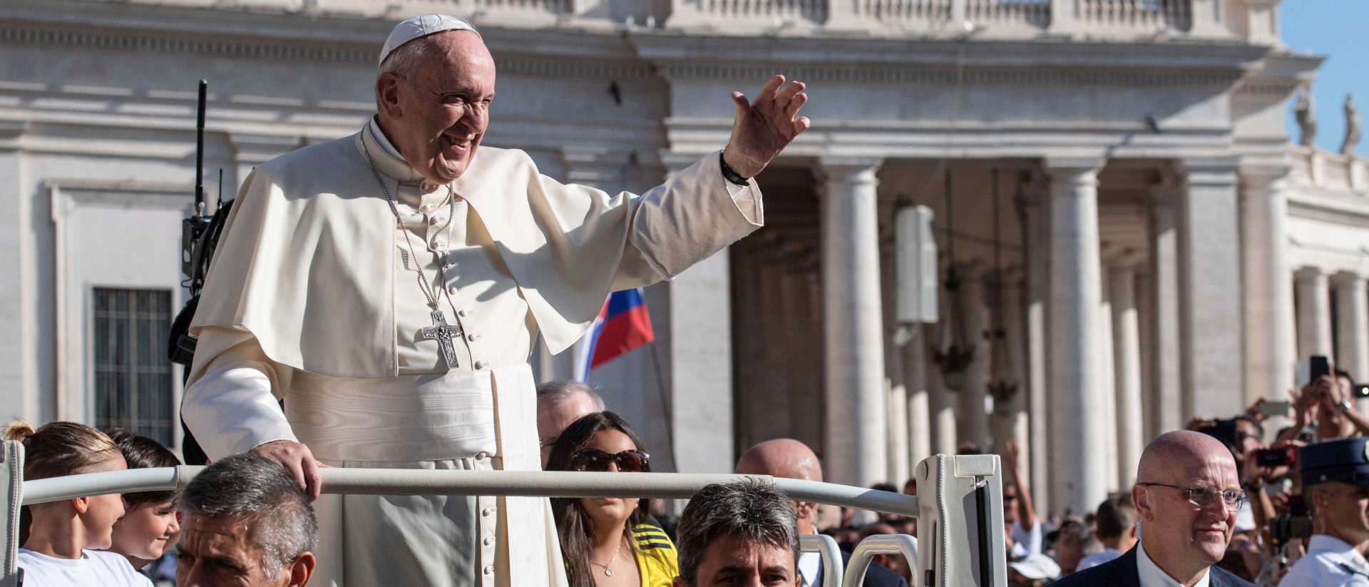 Papst Franziskus während einer Generalaudienz im Jahr 2019