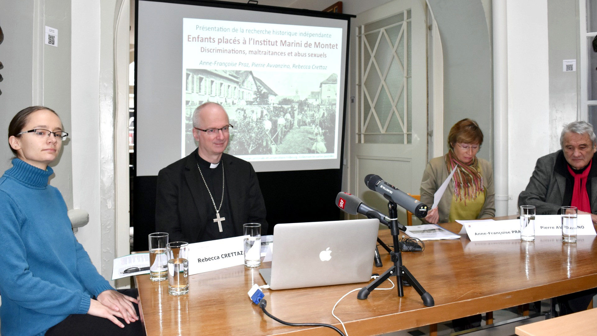 Auseinandersetzung mit dem Thema "Missbrauch": Der Westschweizer Bischof Charles Morerod im Januar 2016 bei der Präsentation der Studie über das Institut Marini.