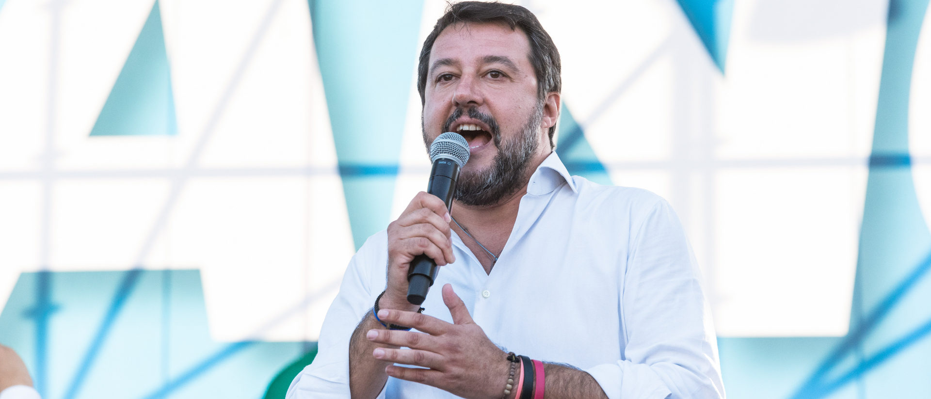 Der italienischen Politiker und Lega-Chef Matteo Salvini