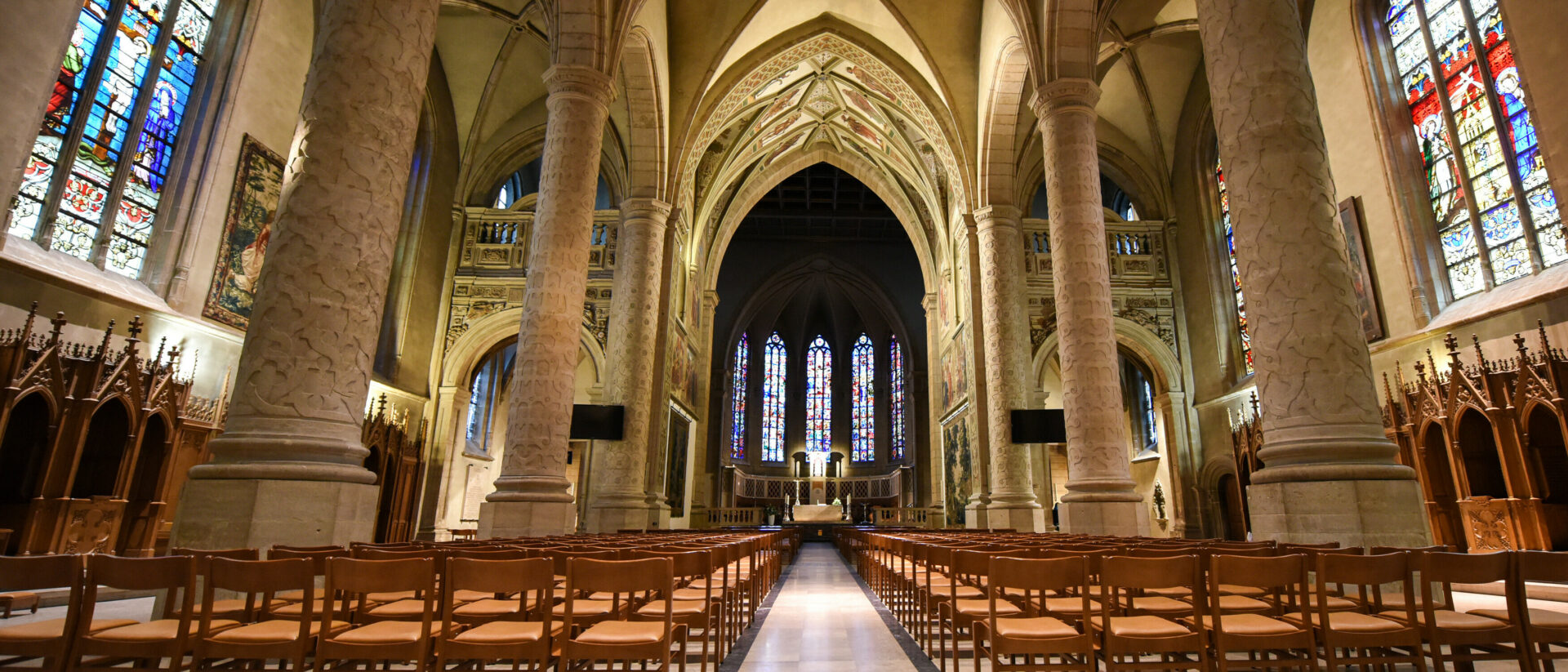 Leere Kathedrale von Luxemburg