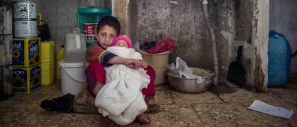 Syrische Flüchtlingskinder. | Alexandra Wey/Caritas Schweiz