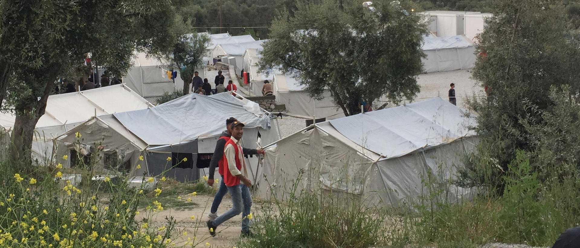Das Flüchtlingslager Moria auf Lesbos.