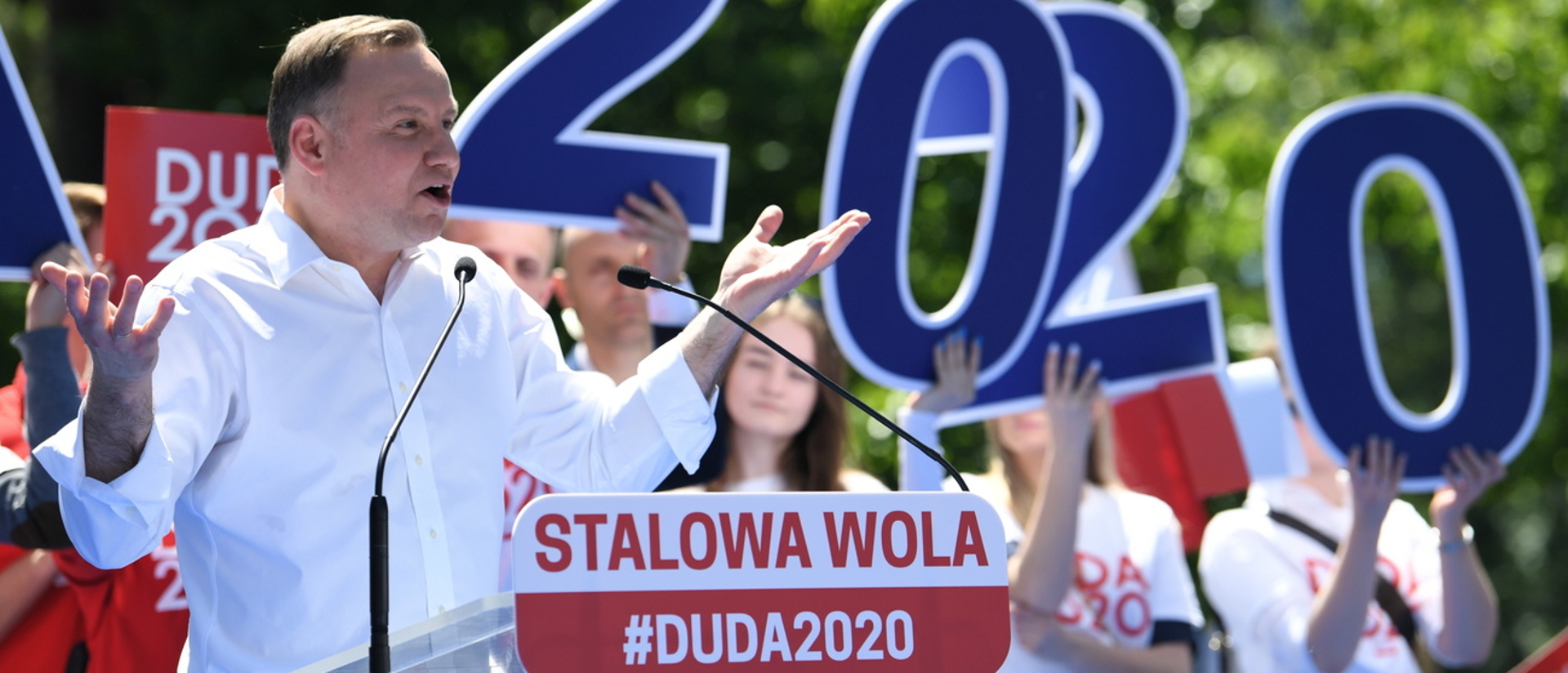 Polens Präsident Andrzej Duda im Wahlkampf 2020.