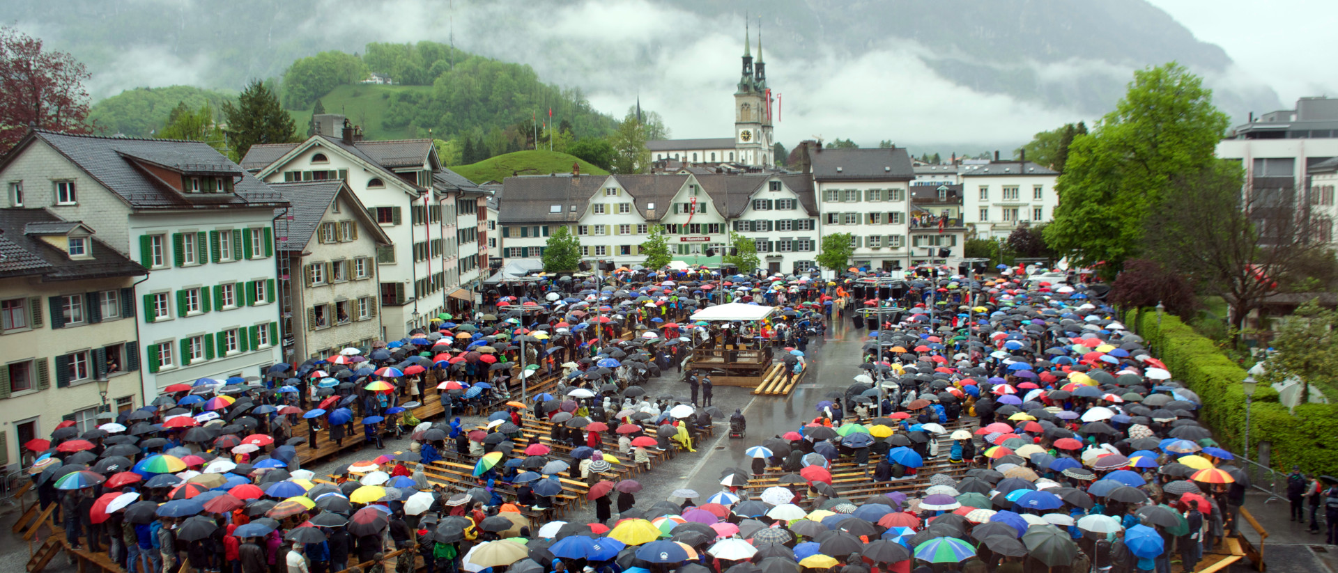 Die Landsgemeinde in Glarus im Jahr 2015.