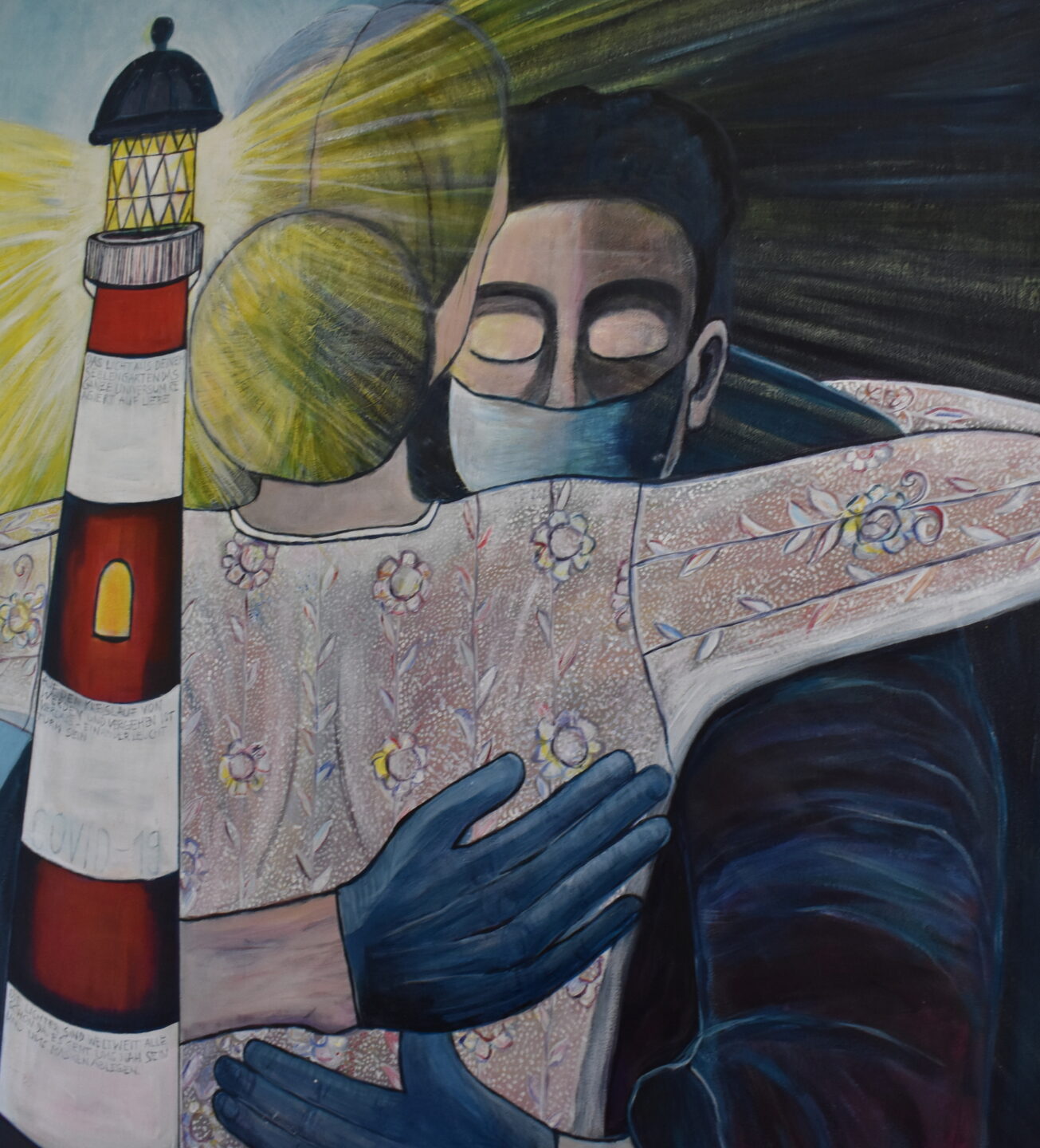 "Der Leuchtturm und die Schutzmaske" von Andrea Roder.