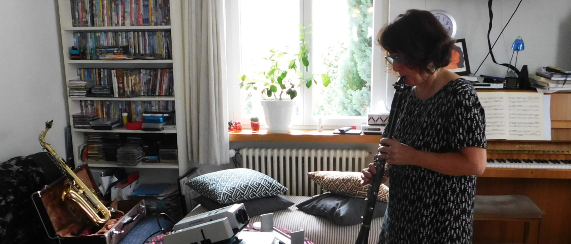 Wenn sie Zeit hat, musiziert Iris Ritzmann gerne.