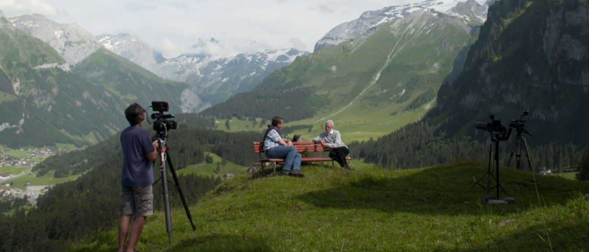 Abt Christian Meyer, hier bei einer SRF-Produktion