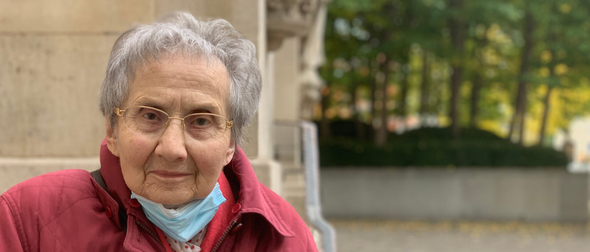 Erika Stadler sieht den Sinn von Masken ein.