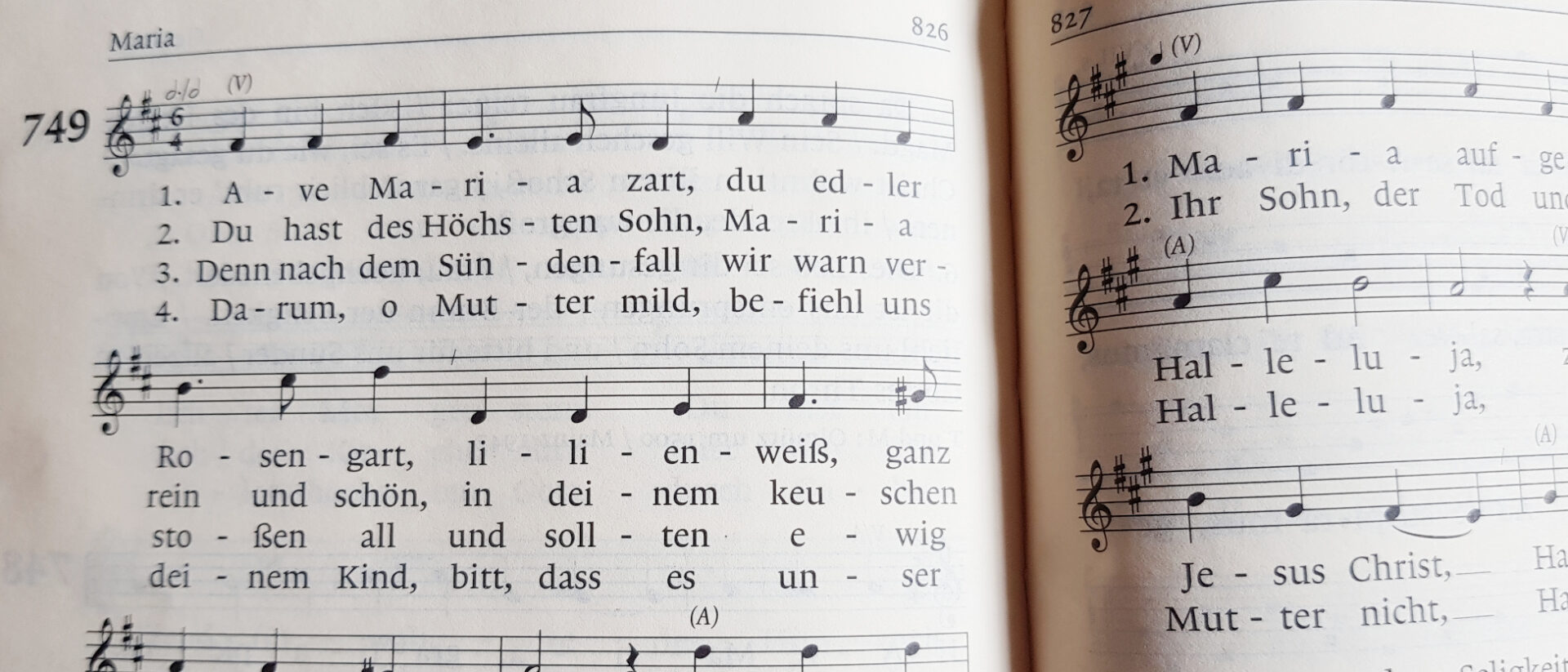 Lied 749 im Kirchengesangbuch