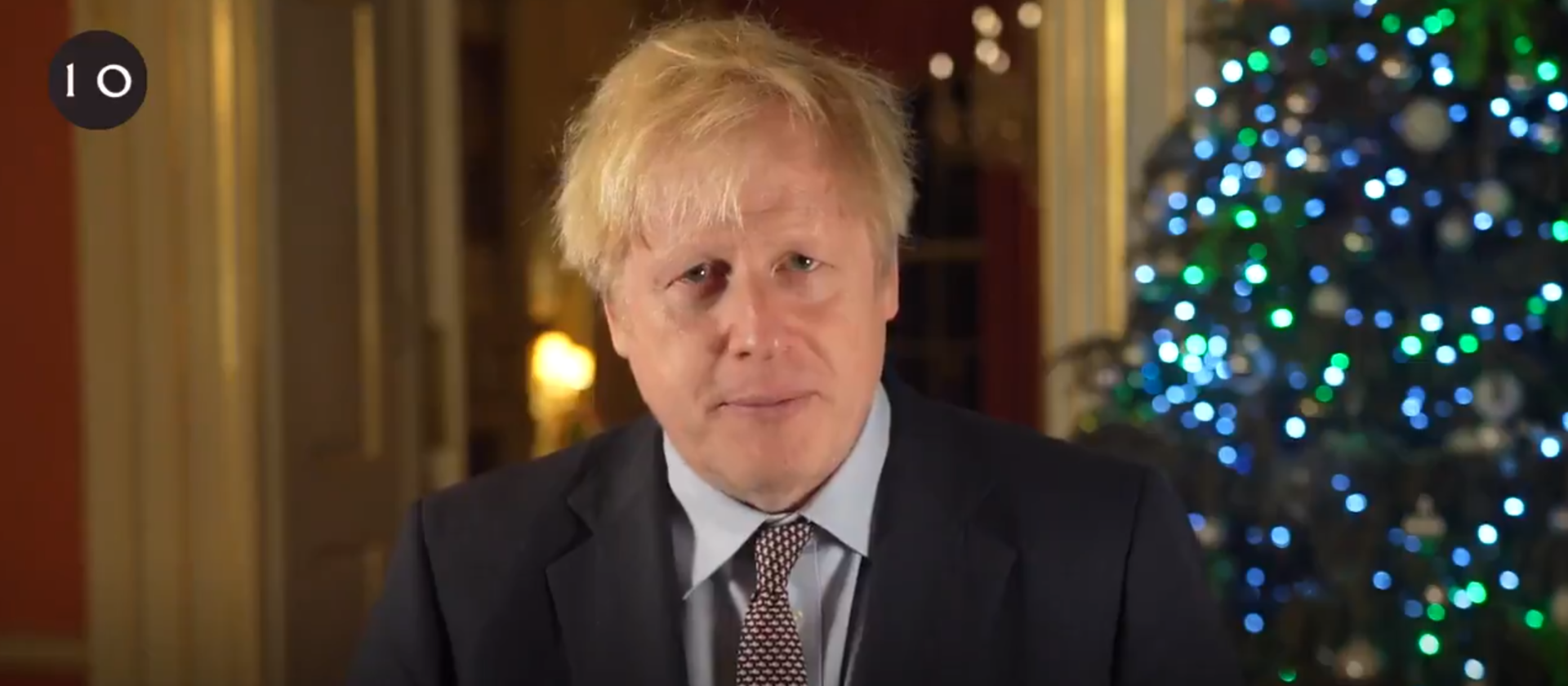 Boris Johnson an Weihnachten.
