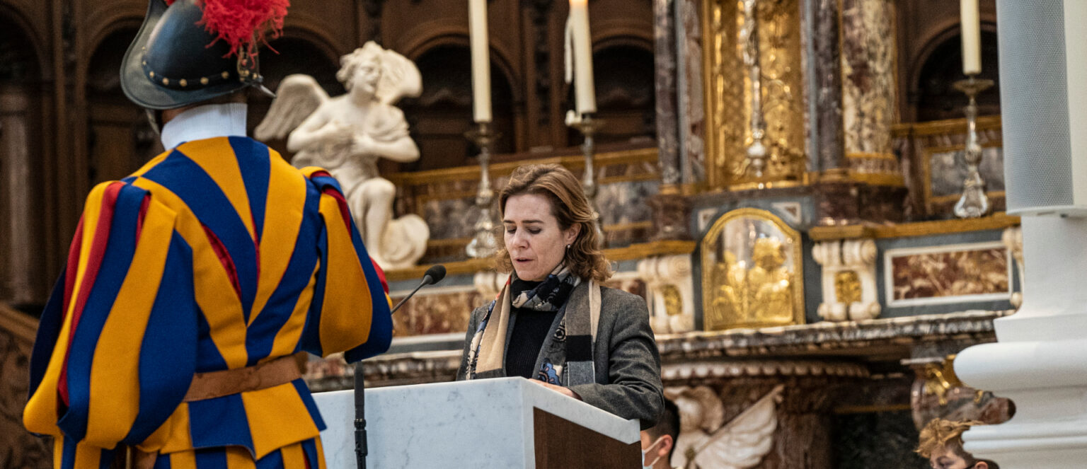 Lektorin Monika Vollmer bei einem Gottesdienst in Solothurn. | Vera Rüttimann