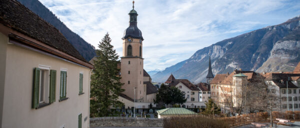 Zentrale des Bistums Chur: Kathedrale und bischöfliches Schloss. | Manuela Matt