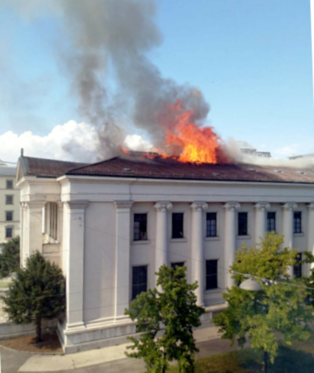 Brand der Herz-Jesu-Kirche in Genf im Jahr 2018