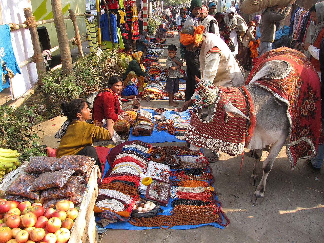 Markt in Kolkata, Indien