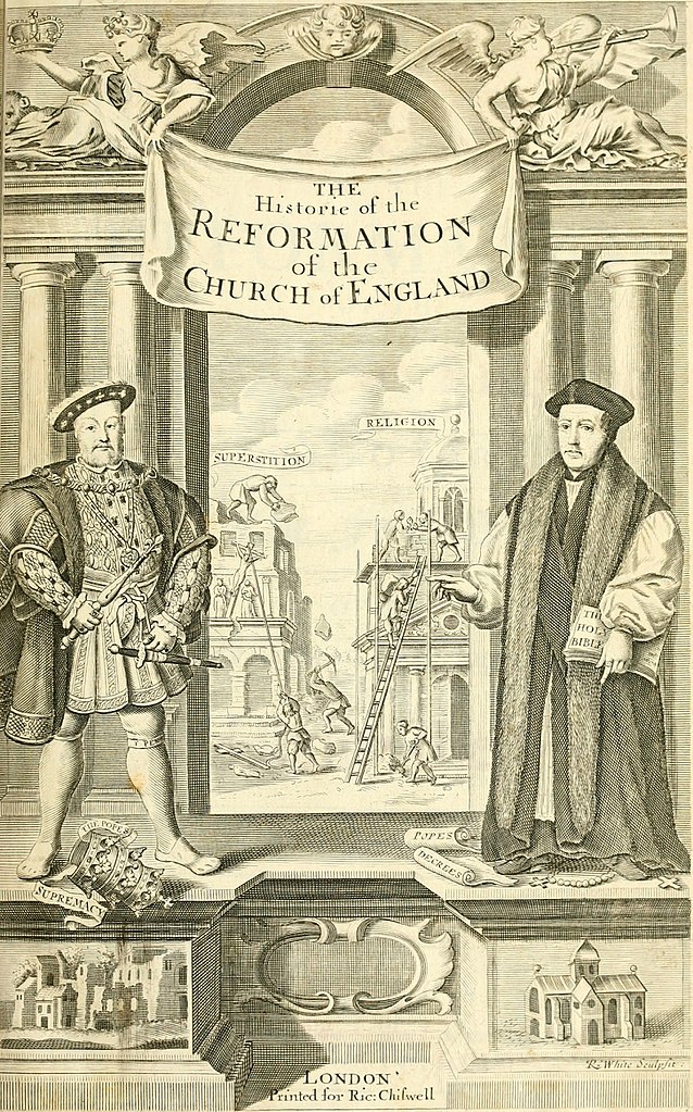 Titelseite von «The history of the reformation of the church of England» von Gilbert Burnet, 1681, London