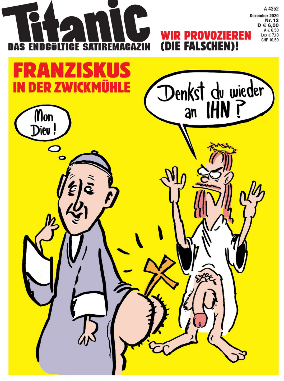 Titelbild des Satire-Magazins "Titanic".