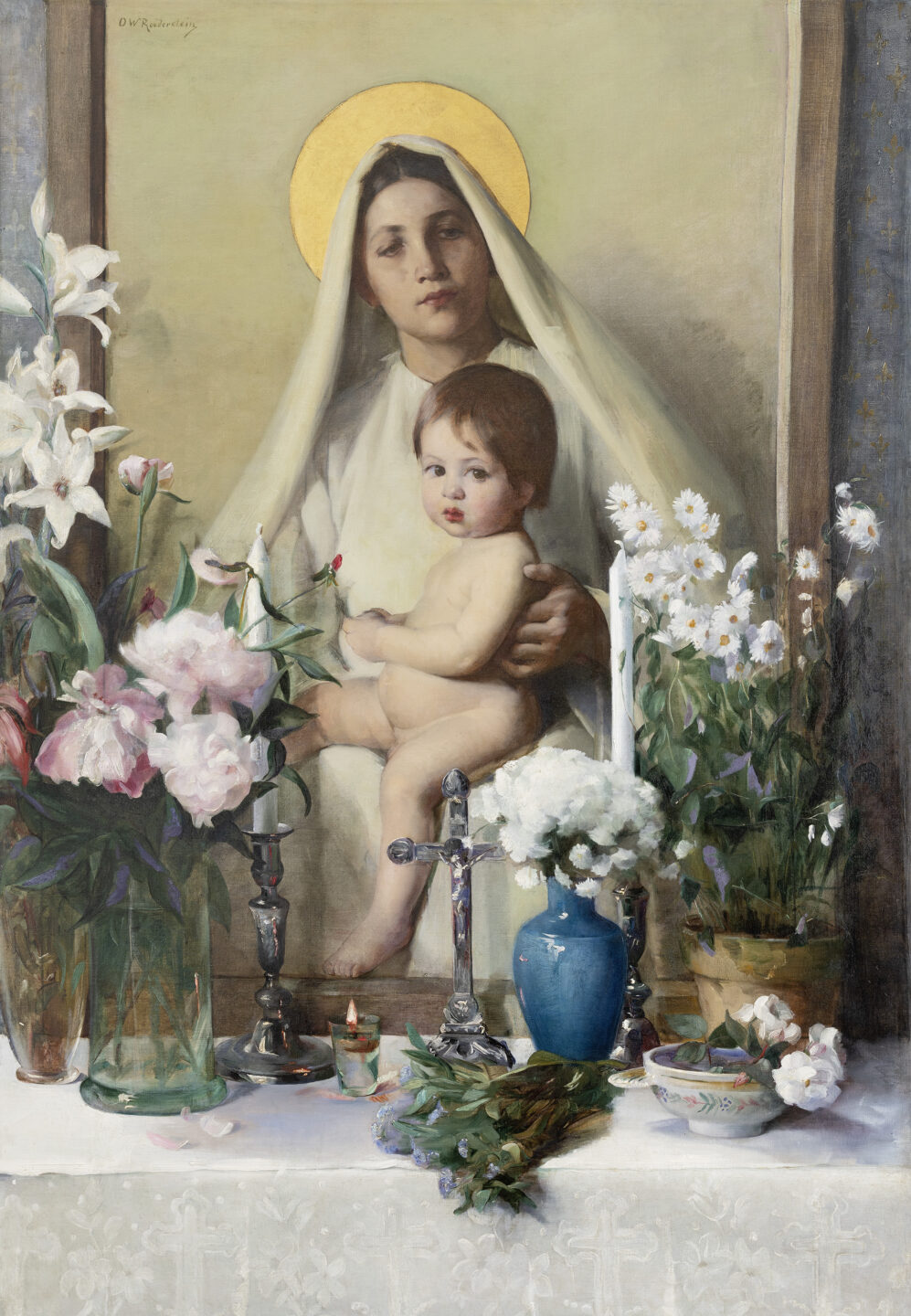 Madonna unter Blumen oder Marienmond