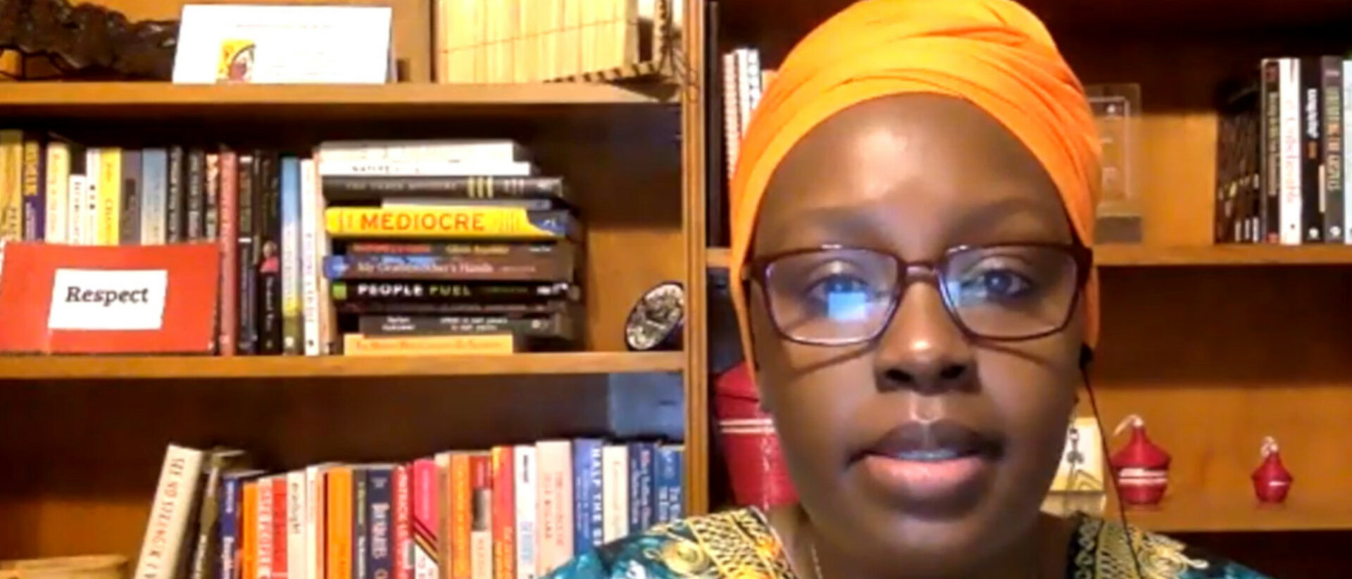 Eine Ordensfrau aus Afrika an der Streaming-Konferenz von Voices of Faith «Sisters … Unvail your Truths»