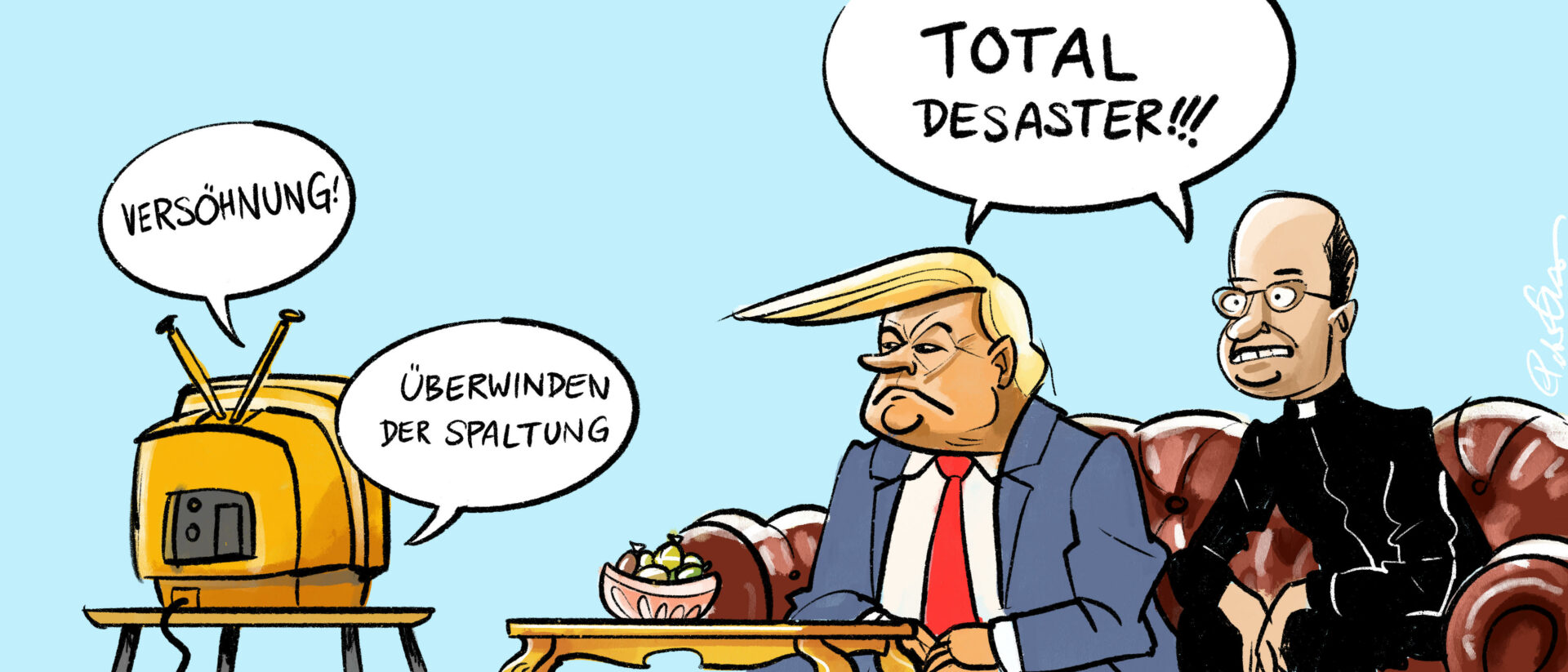 Donald Trump und Martin Grichting verfolgen die Bischofsweihe im Livestream.