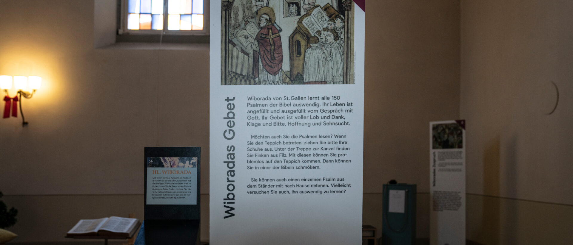 Die Heilige Wiborada kannte alle 150 Psalmen der Bibel auswendig.